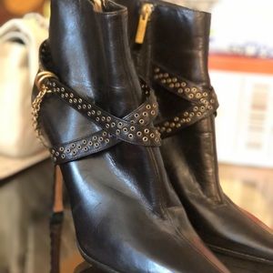 JIMMY CHOO Leather Ankle Boots